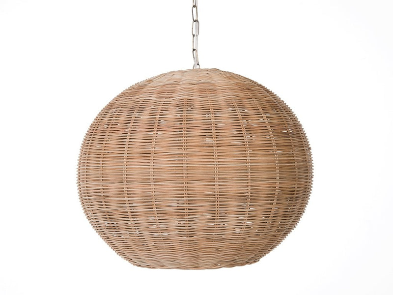 kouboo Panay Wicker Ball Pendant Lamp Natural