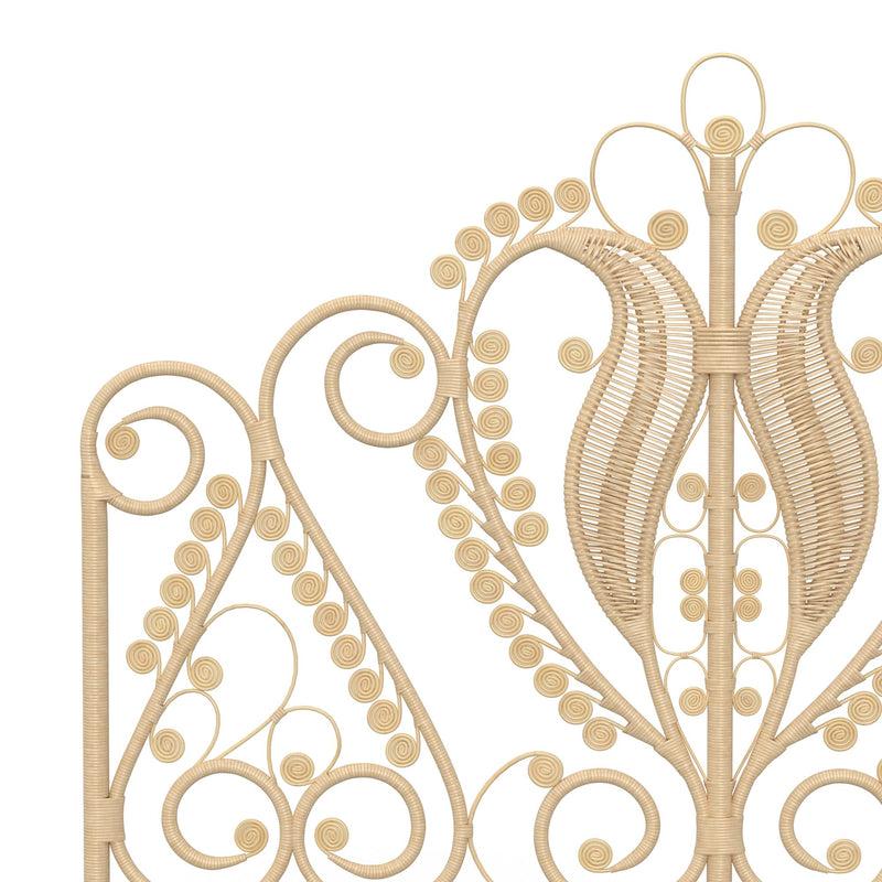 Kouboo Peacock Rattan Headboard Natural