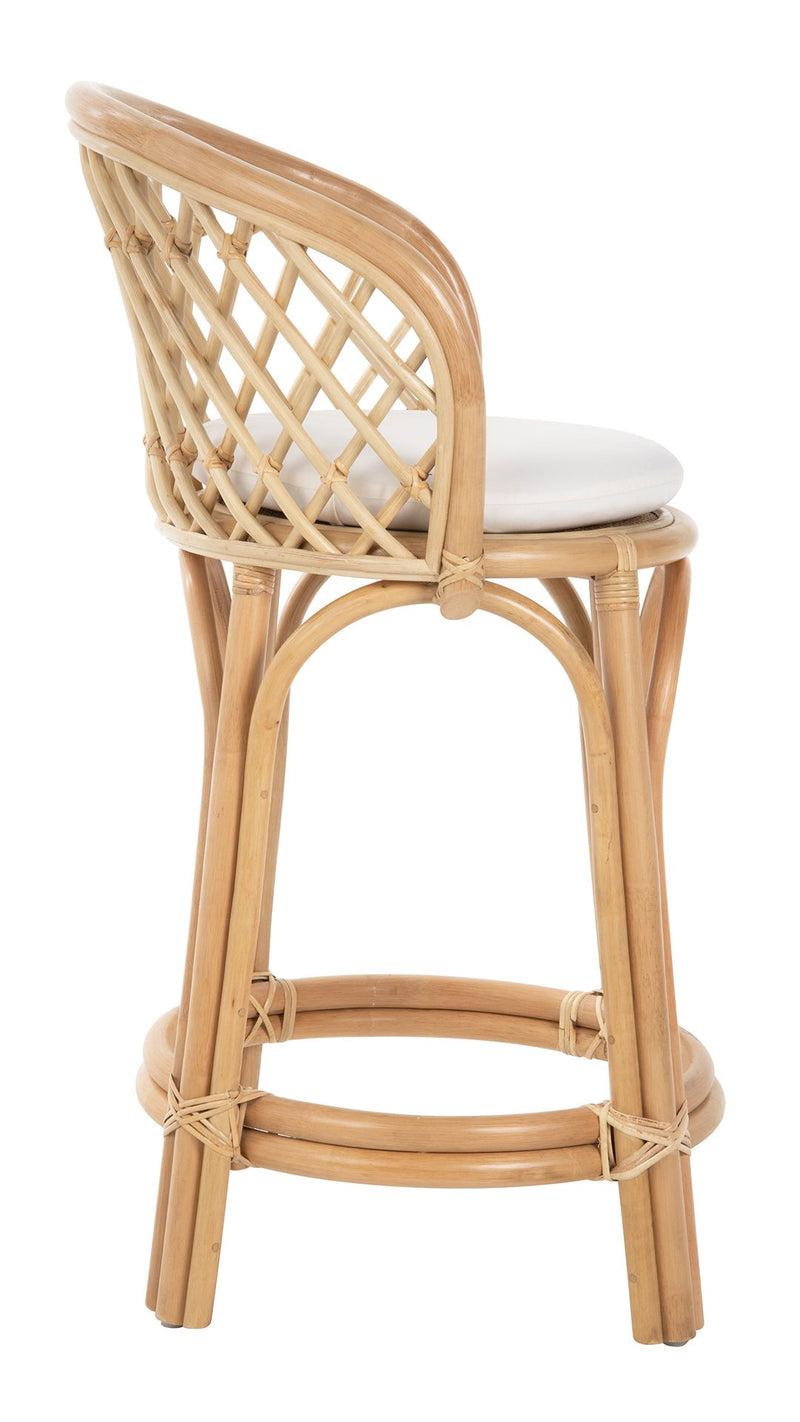 Kouboo Rattan Criss-Cross Counter Stool Natural