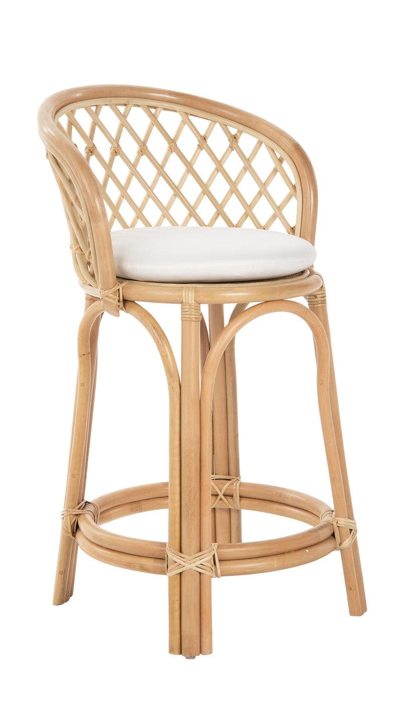 kouboo Rattan Criss-Cross Counter Stool Natural