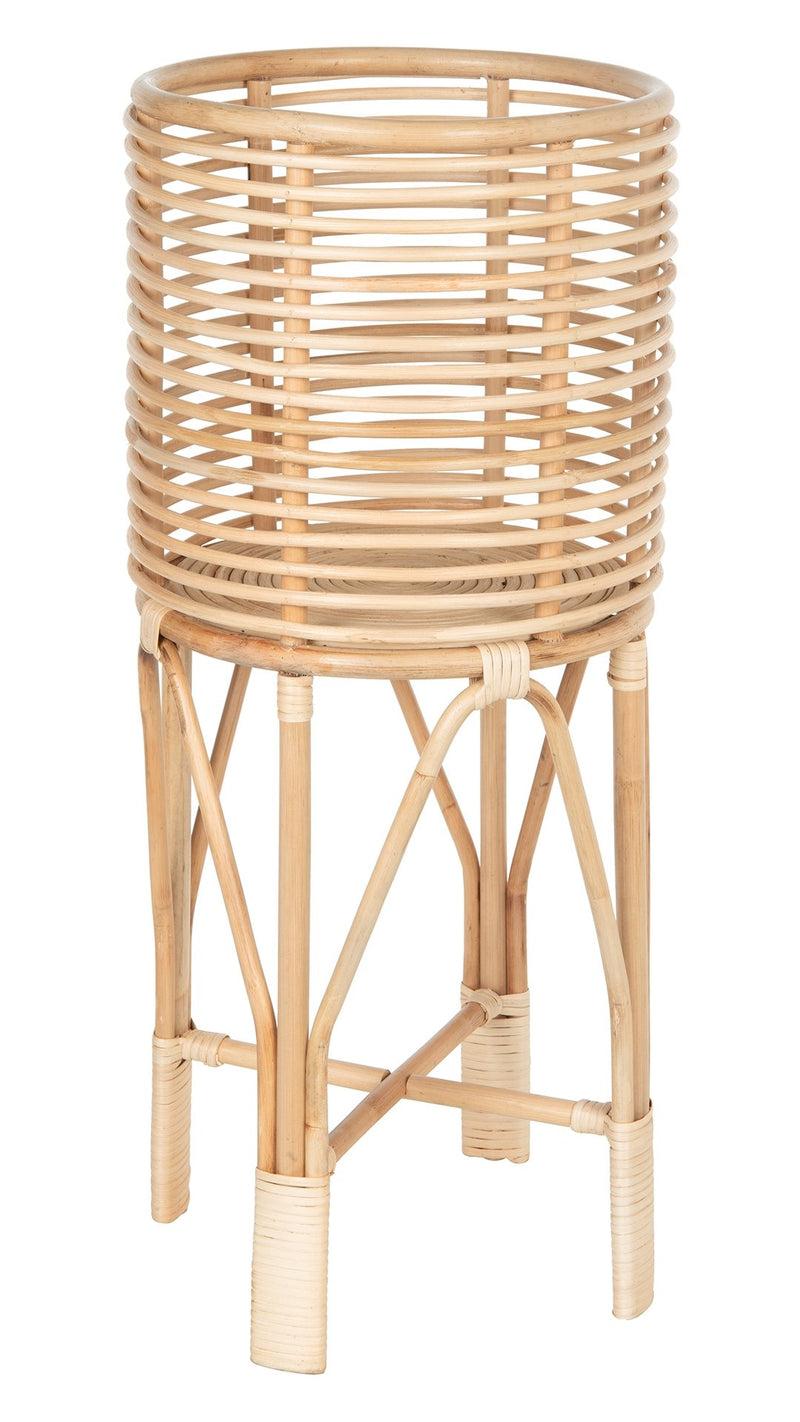 kouboo Rattan Indoor Plant Stand Medium Natural