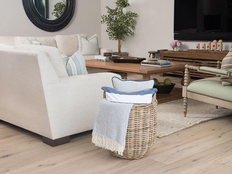 Kouboo Rattan Kobo Round Storage Basket Gray-Brown