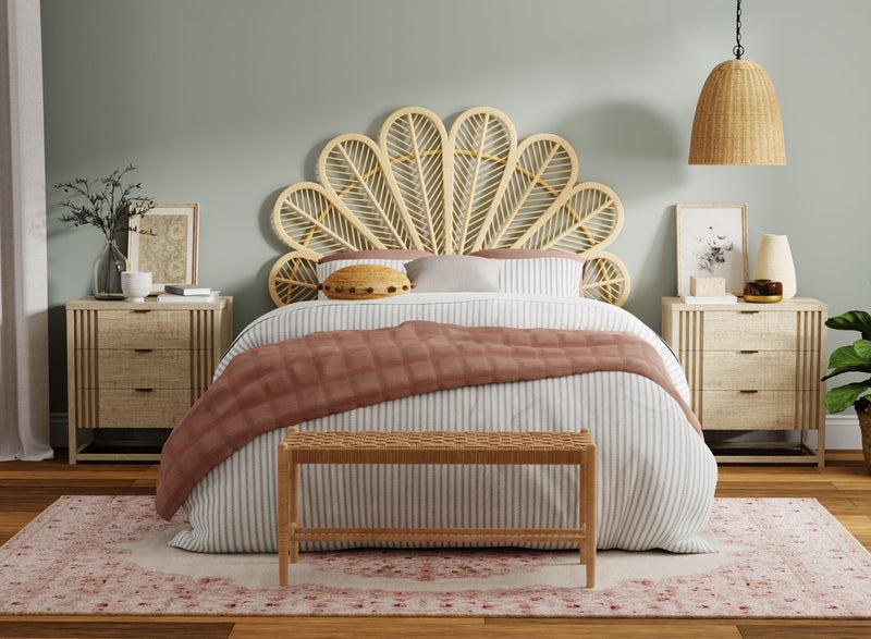 Kouboo Rattan Petal Headboard Natural