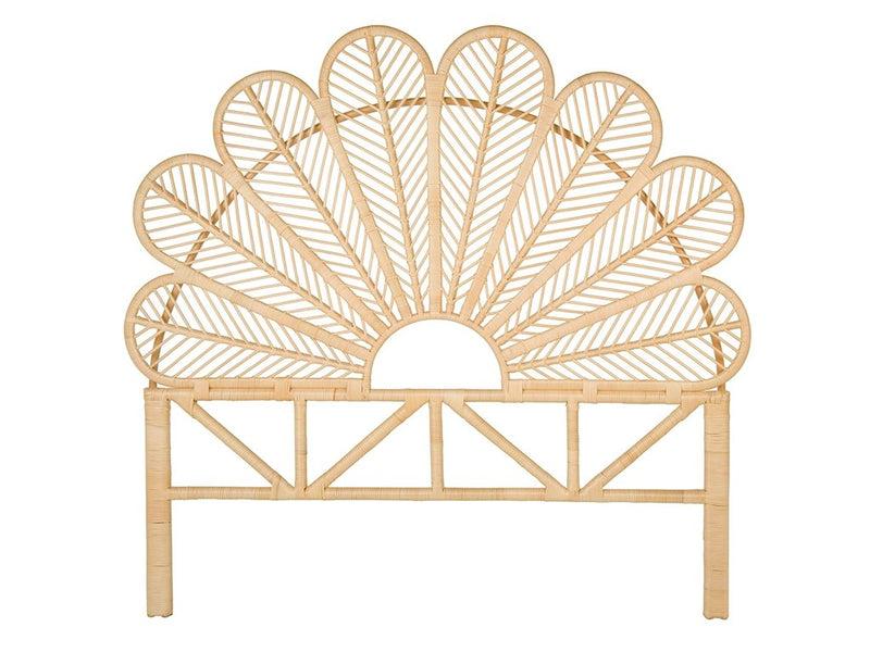 kouboo Rattan Petal Headboard Natural kouboo Rattan Petal Headboard Natural