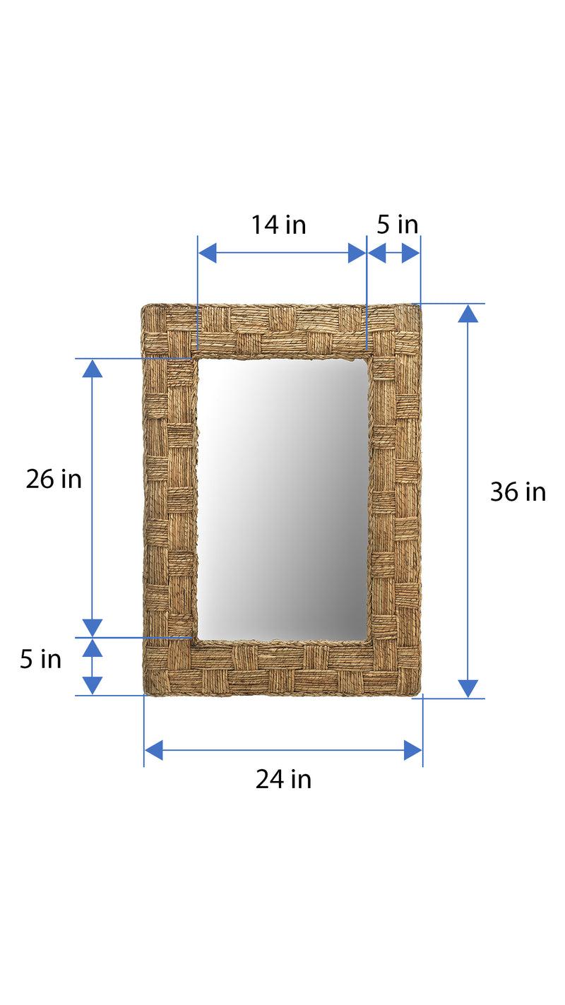Kouboo Rectangular Checquered Wall Mirror