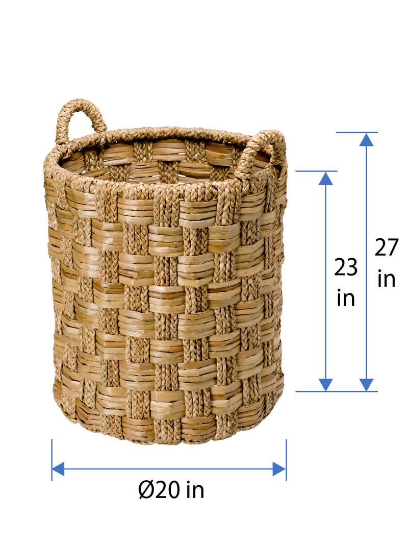 Kouboo Round Braided Seagrass Basket Natural