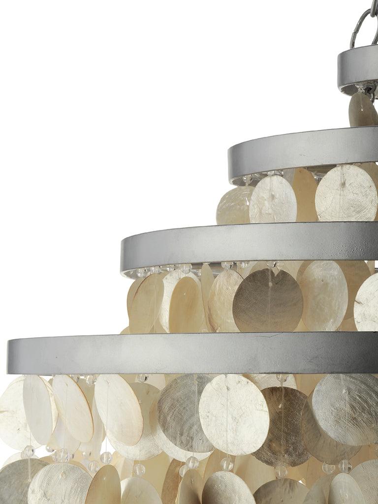 Kouboo Round Chandelier With Round Capiz