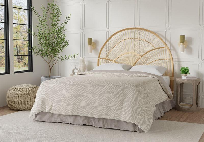 Kouboo Sunrise Rattan Headboard Natural