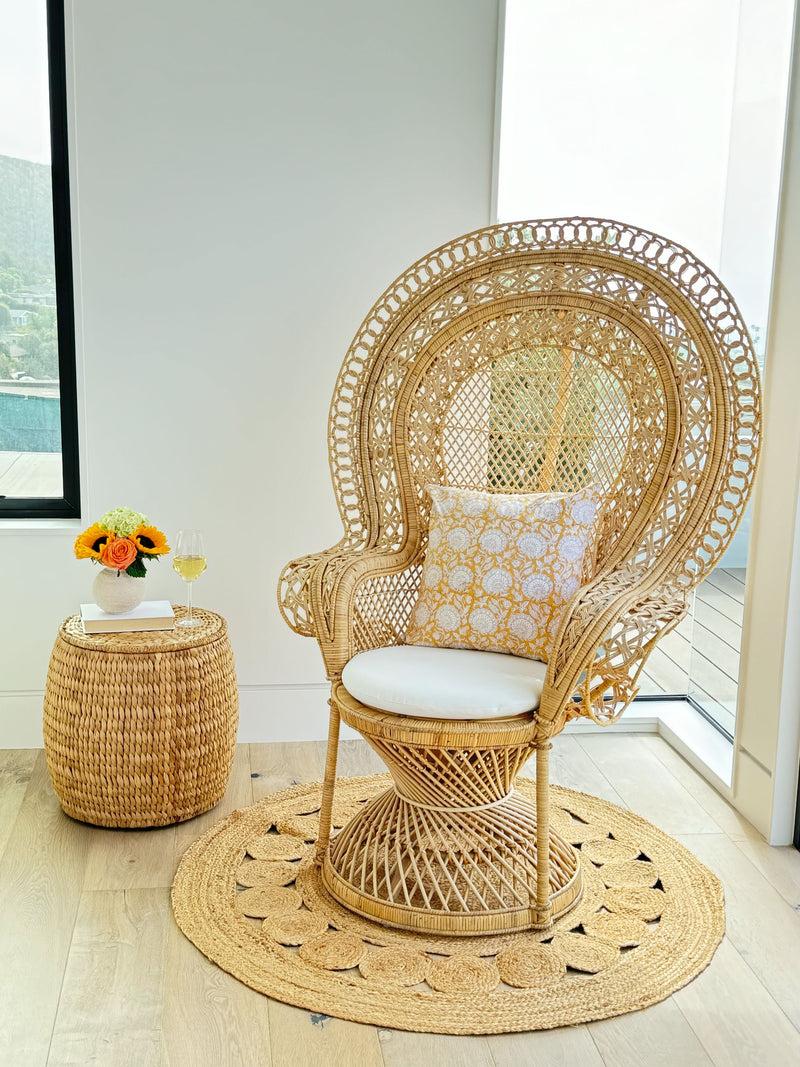 Kouboo Supreme Rattan Grand Peacock Chair Natural