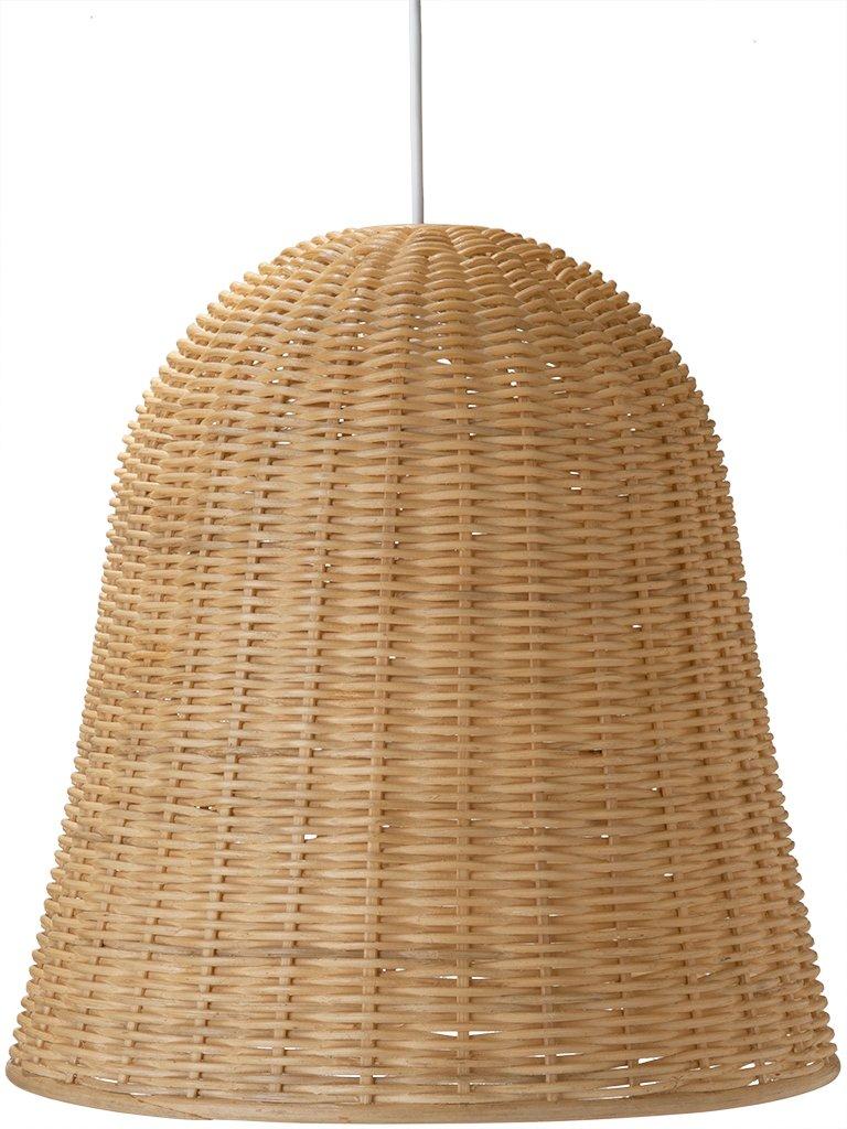 kouboo Wicker Bell Pendant Lamp Natural Brown