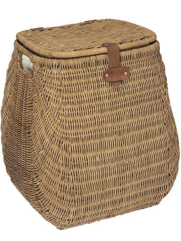 kouboo Wicker Hamper with Liner 2 Load Capacity