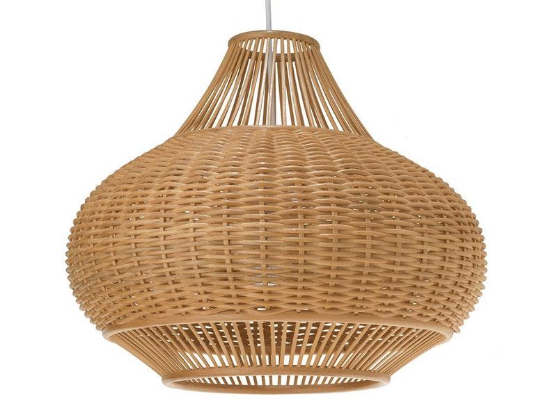 kouboo Wicker Pear-Shaped Pendant Lamp
