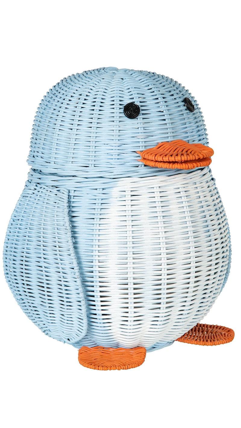 kouboo Wicker Penguin Basket Multi-Color