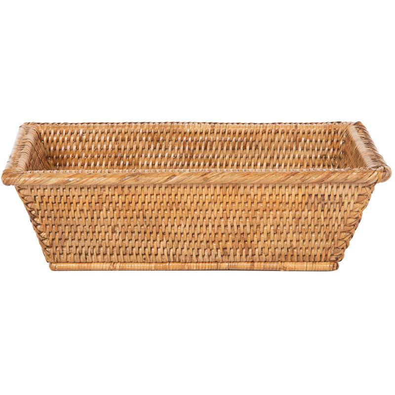 Kouboo La Jolla Multipurpose Countertop And Shelf Storage Basket Honey-Brown