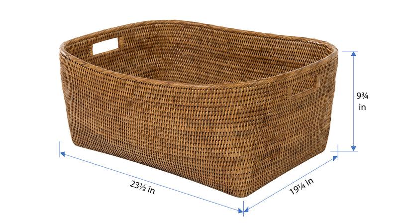 Kouboo La Jolla Oblong Storage Basket Honey Brown Large