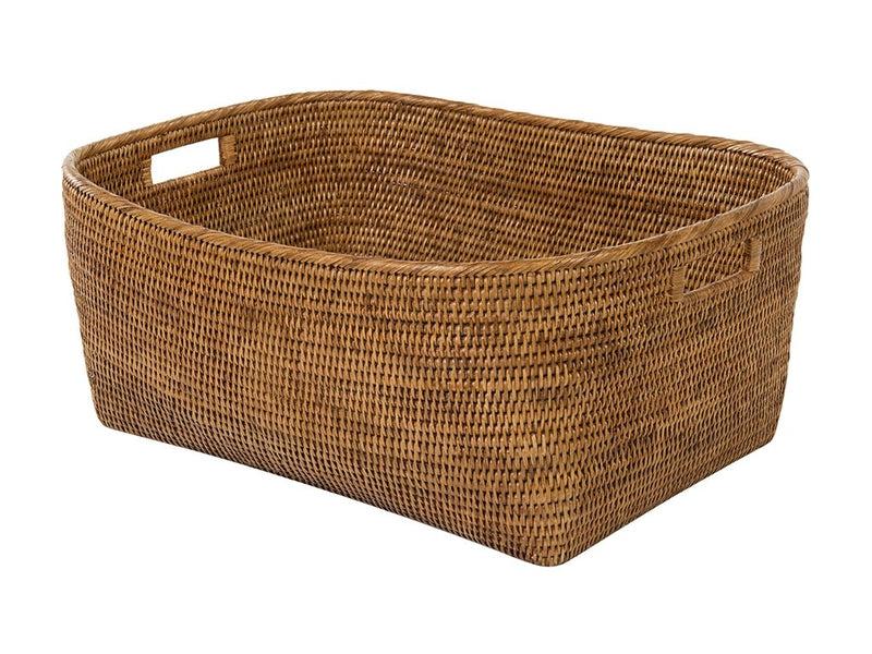 kouboo La Jolla Oblong Storage Basket Honey Brown Large
