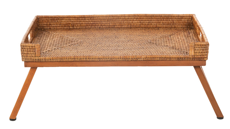 Kouboo La Jolla Rattan Breakfast Tray With Folding Legs