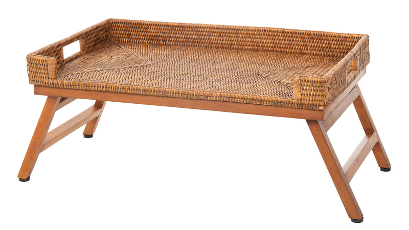 kouboo La Jolla Rattan Breakfast Tray with Folding Legs