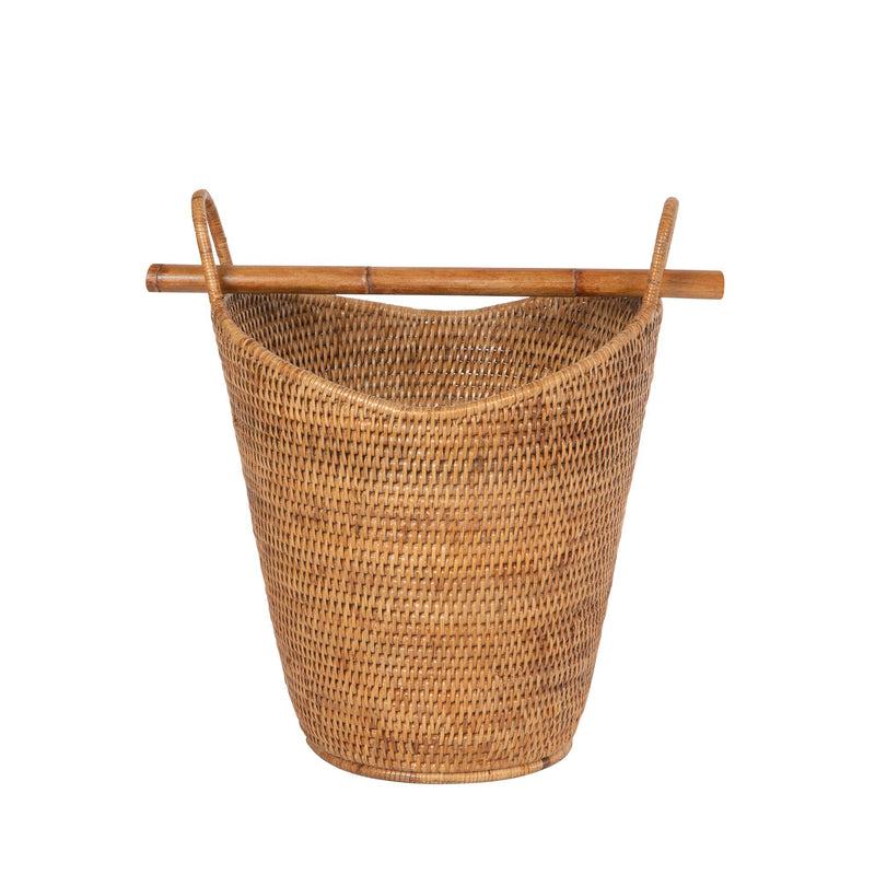Kouboo La Jolla Rattan Free Standing Toilet Roll Holder Dispenser