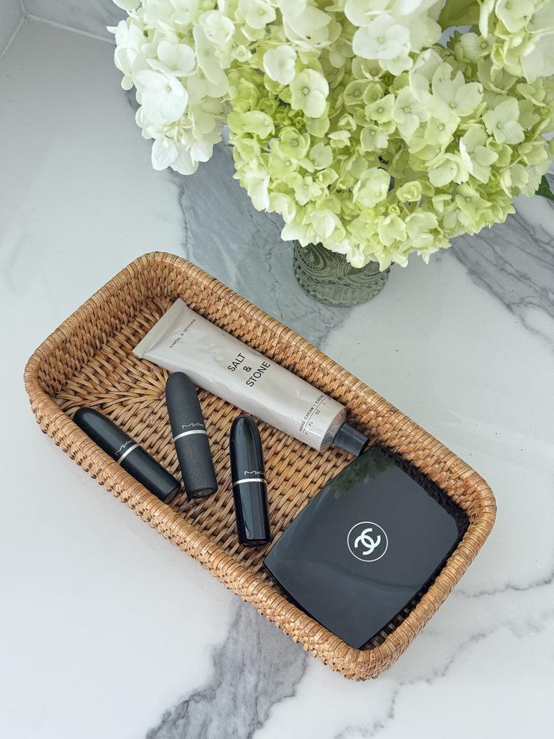 Kouboo La Jolla Rattan Vanity & Bathroom Counter Top Tray