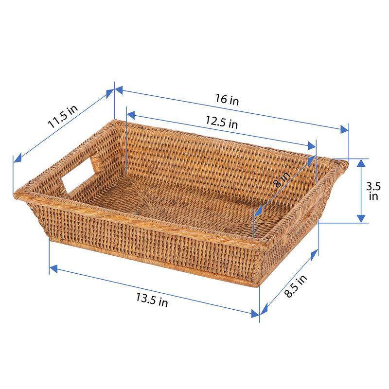 Kouboo La Jolla Rectangular Multi Purpose Shelf And Storage Basket Small
