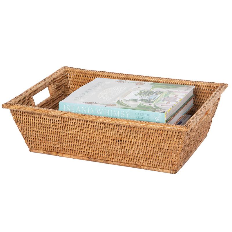 Kouboo La Jolla Rectangular Multi Purpose Shelf And Storage Basket Large