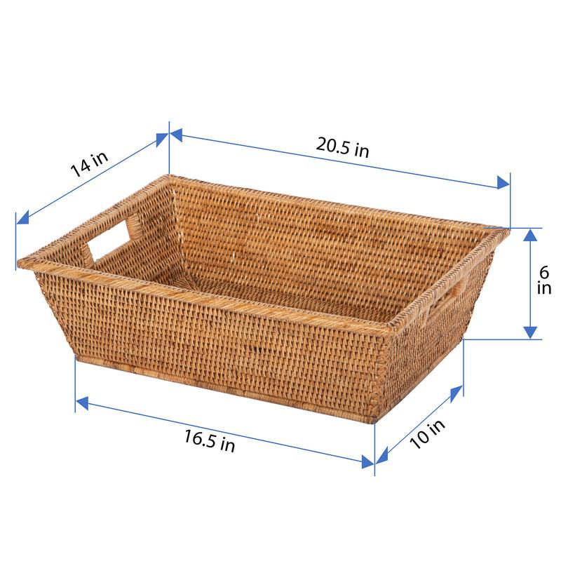 Kouboo La Jolla Rectangular Multi Purpose Shelf And Storage Basket Large