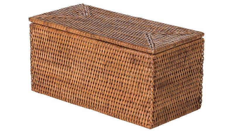 kouboo La Jolla Rectangular Rattan Storage and Toilet Roll Box