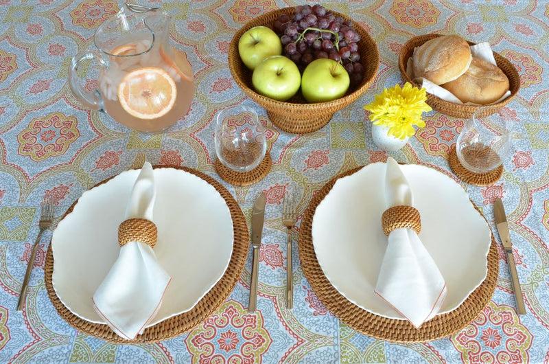 Kouboo La Jolla Round Rattan Charger Plate Set Of 2