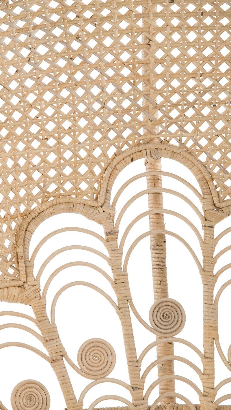 Kouboo Lady Peacock Chair In Rattan With Seat Cushion