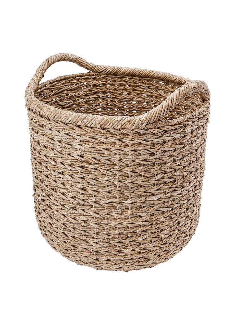 kouboo Large Handwoven Decorative Storage Basket in Twisted Sea Grass