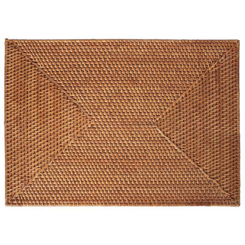 Kouboo Loma Rectangular Rattan Placemat Set Of 2 Pieces