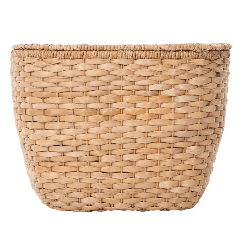 Kouboo Oval Seagrass Wall Trunk Storage Basket With Lid Natural