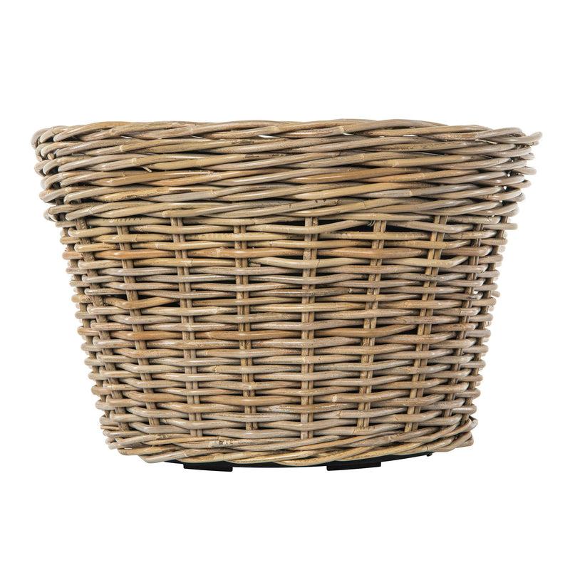 Kouboo Rattan Kobo Conical Indoor & Outdoor Planter Basket With Plastic Pot