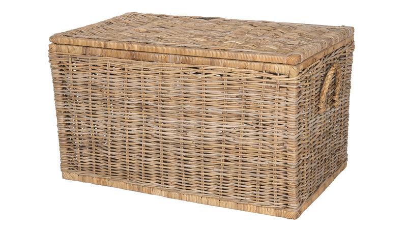 kouboo Rattan Kobo Decorative Storage Trunk with Lid Natural kouboo Rattan Kobo Decorative Storage Trunk with Lid Natural