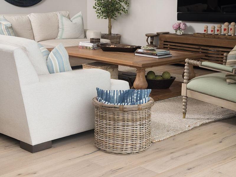 Kouboo Rattan Kobo Round Log And Storage Basket Gray-Brown