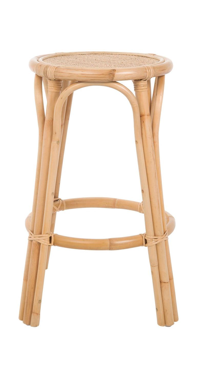 Kouboo Rattan Lattice Backless Counter Stool Natural