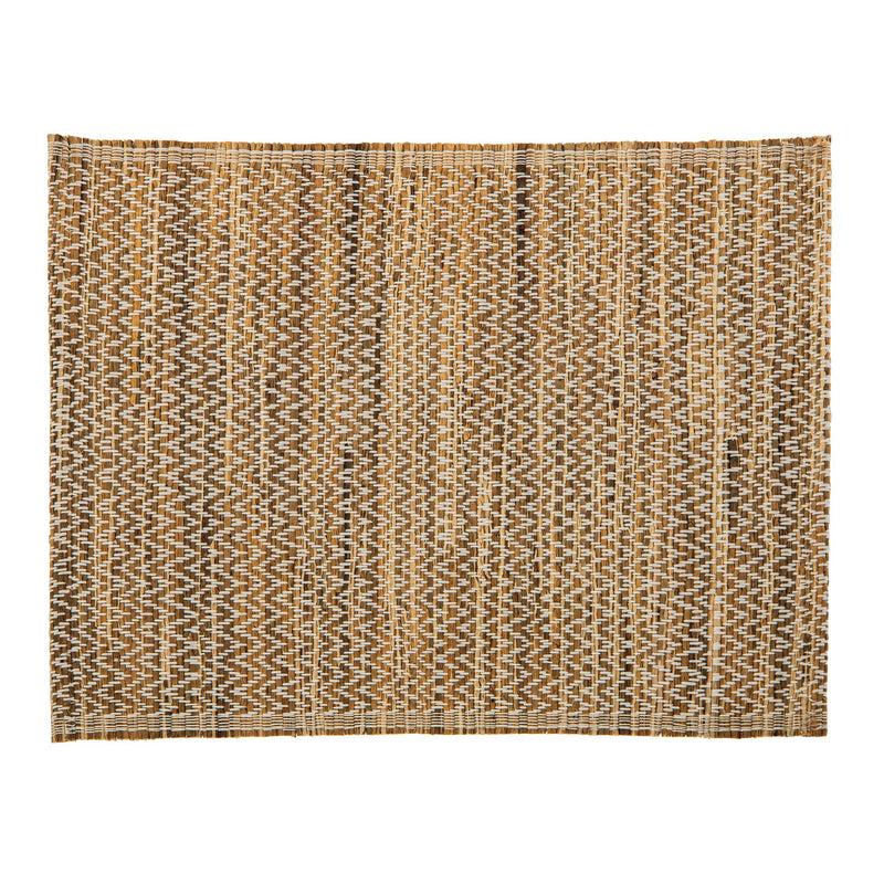 Kouboo Rectangular 19 In. X 14.25 In. Water Hyacinth Placesmats (Set Of 4) Brown Tones