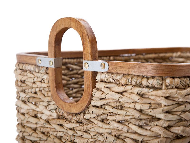 Kouboo Rectangular Handwoven Anson Storage Basket In Twisted Sea Grass Natural