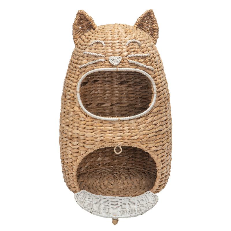 Kouboo Seagrass Cat Toy Storage Basket Natural Color