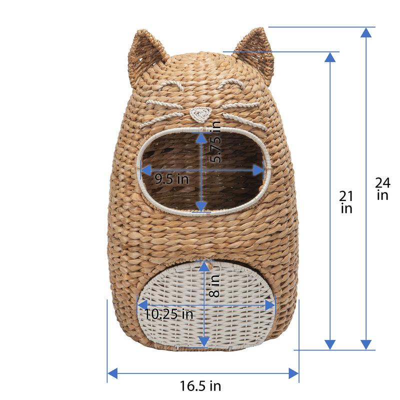 Kouboo Seagrass Cat Toy Storage Basket Natural Color