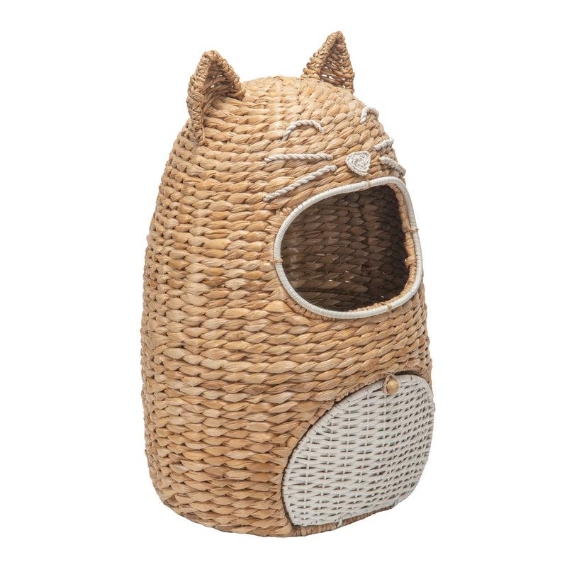 kouboo Seagrass Cat Toy Storage Basket Natural Color