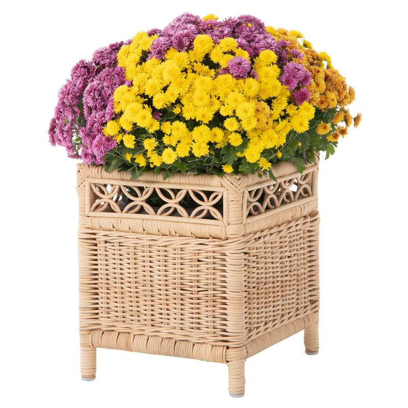 Kouboo Square Rattan Planter Stand - For Indoor Plants