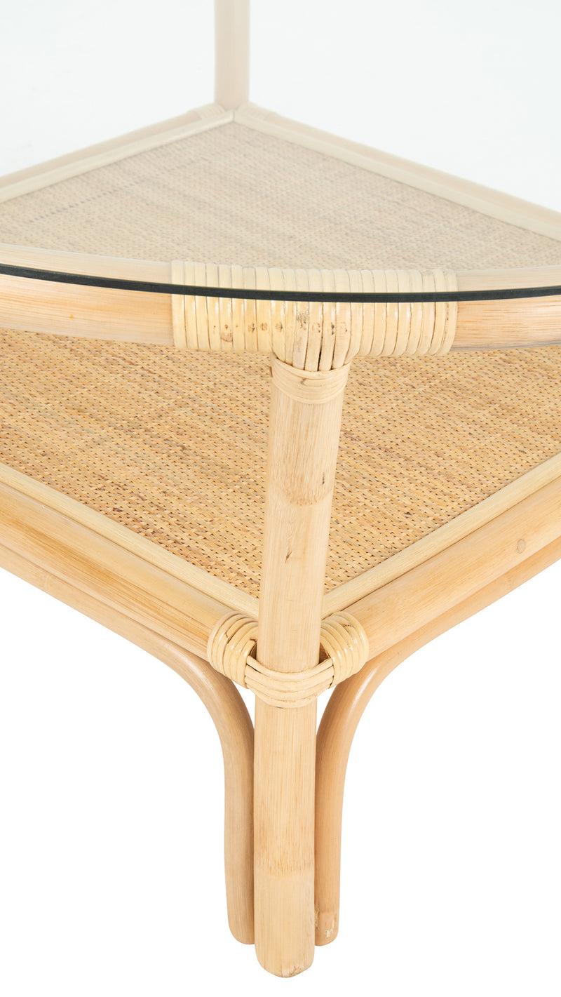 Kouboo Visayas Rattan Coffee Table With Glass Top Natural Color