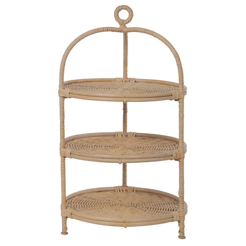 kouboo Wicker 3-Tier Serving Plate Rack and Cake Stand
