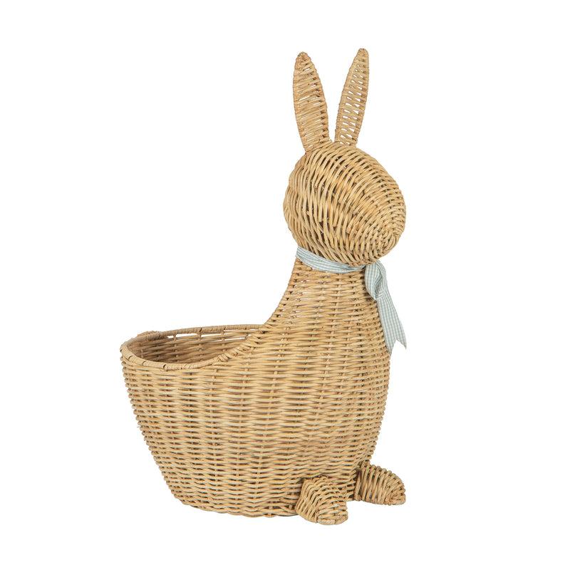kouboo Wicker Bunny Decorative Storage and Toy Basket Natural