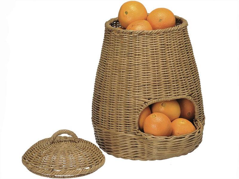 Kouboo Wicker Potato & Onion Basket - Fruit & Vegetable Storage Basket