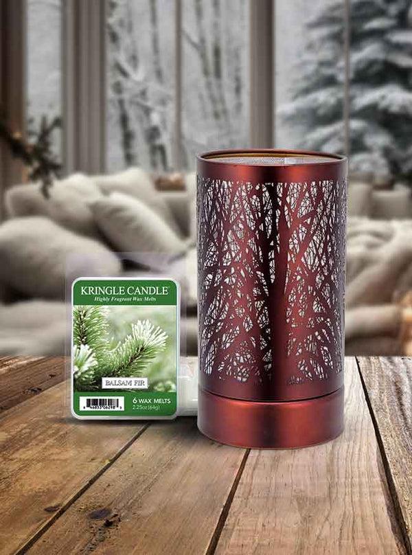 Kringle Candle 7" Touch Lamp Wax Melts Warmer -Metal Forest Table Decor