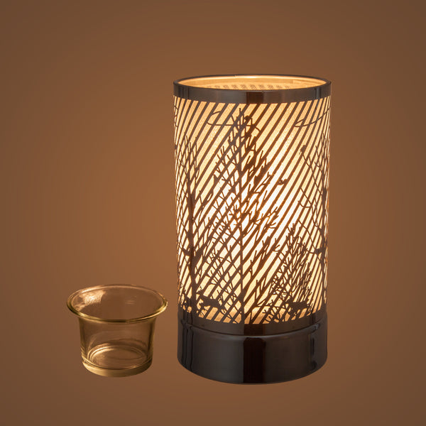 Kringle Candle 7" Touch Lamp Wax Melts Warmer-Metal Ravine Table Decor