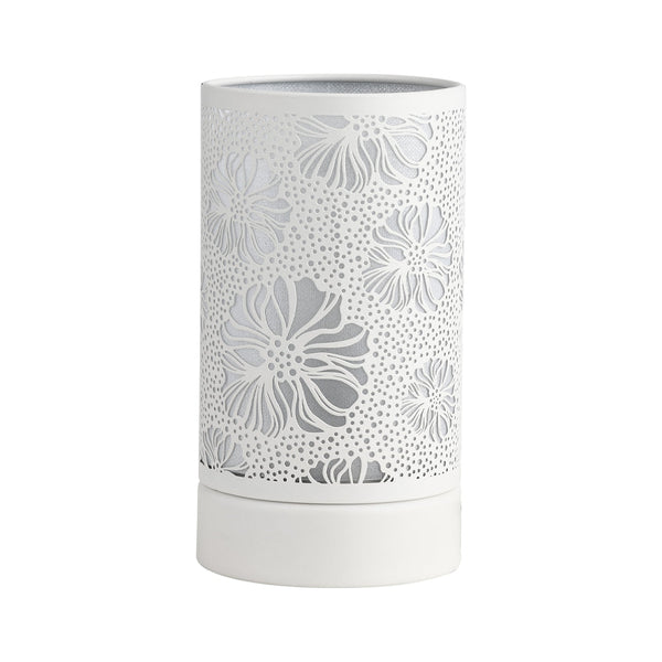 Kringle Candle 7" Touch Lamp Wax Warmer-White Flower